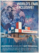 Eastern Airlines New York 1964 World's Fair Original Travel Poster