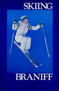 Braniff Airlines Original Poster [[Ski]]ing