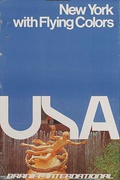 Braniff International USA [[New York]] Original Travel Poster