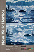 Original Arts for Transit Poster NY Harbor