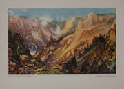 Northern Pacific Original Vintage Travel Poster Yellowstone