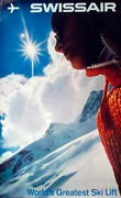 Swissair Original Vintage Travel Poster World's Greatest [[Ski]] Lift