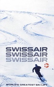 Swiss Air the Worlds Greatest [[Ski]] Lift Original Travel Poster [[Ski]]ers