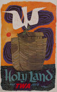 TWA Original Vintage Travel Poster Holy Land