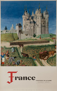 France Original Vintage Travel Poster Chateau Loire photo