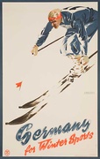 Germany For Winter Sports Original Ski Travel Poster
