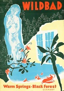 Wildbad Original Vintage German Travel Poster