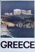 Acropolis Original Vintage Travel Poster