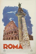 ENIT Rome Italy Original Vintage Travel Poster 
