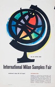 International Milan Sample Fair Original Italian Trade Show Poster