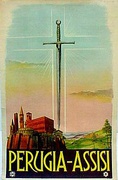 Perugina-Assisi Italy Original Vintage Travel Poster 