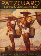 Patzcuaro Mexico Original Travel Poster