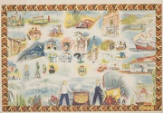 Mexico City Icons Original Mexican Travel Poster