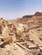 Original Tunisia Travel Poster Town in Desert