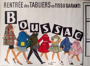 Original Vintage Boussac Clothing Advertising Poster