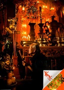 Woman With Insence Original Hong Kong Travel Poster