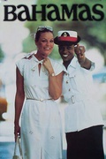Bahamas Original Travel Poster tourist with police