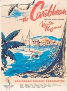 Caribbean Vacation Playground Original Travel and Tourism Poster