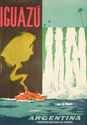 Iguazu Falls Original Argentina Travel Poster