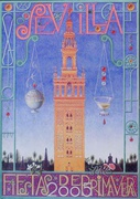 Sevilla Fiesta de Primavera Original Spanish Travel Poster
