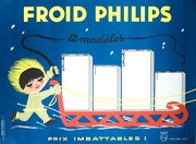 Froid Philips 12 Models Original French Refrigerator Advertising Poster