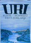 Uri Original Vintage Swiss Travel Poster 