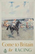 Come to Britain for Racing Original Travel Poster