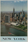 [[New York]] United Nations Aerial View Travel Poster