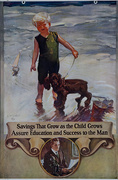 Original American Bank Poster Savings That Grow as the Child Grows