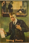 Original American Bank Poster Sitting Pretty