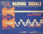 Civil Defense Warning Signals Original Vintage 