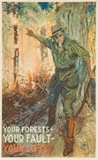 Your Forests Your Fault Your Loss Original Fire Safety Poster