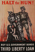 Halt The Hun Original World War One Poster