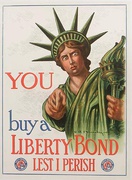 You Buy a Liberty Bond Lest I Perish Original World War One Poster