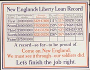 New England Record Original Vintage World War One Poster