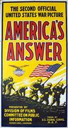 America's Answer Original American WWI United States War Picture Poster
