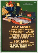 Eat More Corn Oats Rye Original Vintage WWI Poster 