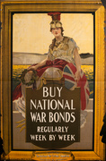 Buy National War Bonds Original World War One British War Savings Poster