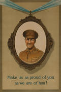 Make Us As Proud of You as We Are Of Him! Original WWI British Parlimentary Recruiting Poster