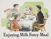 Enjoying [[Milk]] at Every Mail Original Dairy Council Promotional Poster