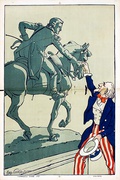 Lafayette and Washington Original WWI French Poster