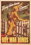 Bring Him Home Original Vintage World War Two Poster 