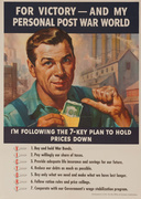 For Victory - and Personal Post War World Original Vintage WWII Poster 