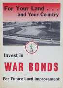 For Your Land Original Vintage World War II Poster