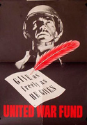 Give Freely Original Vintage WWII Poster 