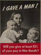 I Gave a Man Original Vintage WWII Poster