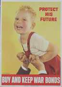 Protect His Future Original Vintage World War II Poster