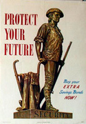 Protect Your Future Original Vintage WWII Poster 