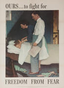 Freedom From Fear Original Vintage WWII Poster 