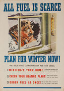 All Fuel Is Scarce  Original American WWII Poster